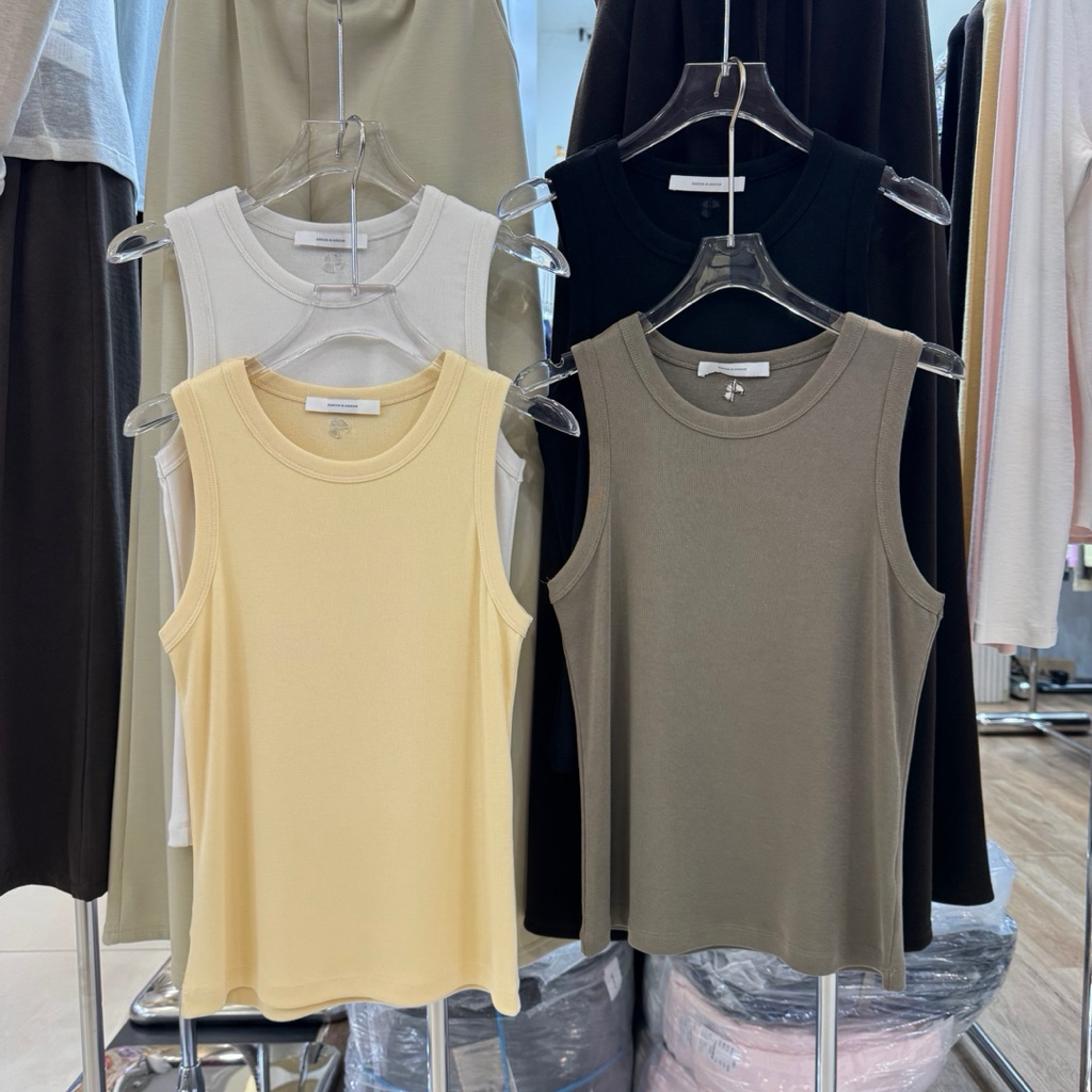 Cotton Basic Tank Top เสื้อกล้ามผ้าคอตตอน ปักลายด้านหลัง