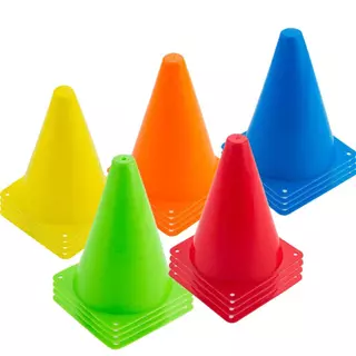10 ชิ้น กรวยฝึกซ้อม 18 cm กรวย ฝึกซ้อมกีฬา ทนแสงแดด UV Sport Training Cones กรวยซ้อมกีฬา ฟุตบอล กรวยซ้อมวิ่ง ซ้อมกีฬา