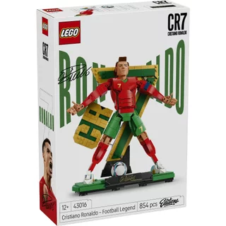 LEGO Editions Football 43016 Cristiano Ronaldo – Football Legend (854 Pieces), Building Blocks, Kids Toy