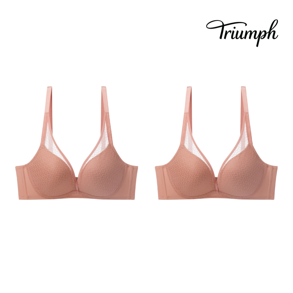 Summer Set Triumph เสื้อชั้นในไม่มีโครง รูปแบบDeep V รุ่น Simply Everyday Chic HU DV รหัส 10223141 สีน้ำตาล 00NY