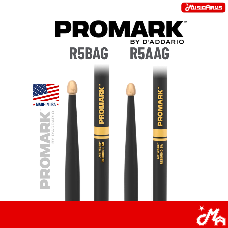 PROMARK ไม้กลอง Rebound 5B/5A R5BAG/R5AAG