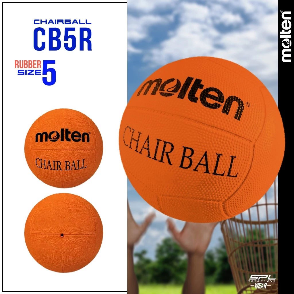 MOLTEN ลูกแชร์บอล แชร์บอลยาง เบอร์ 5 Chairball RB th CB5R OR (390)