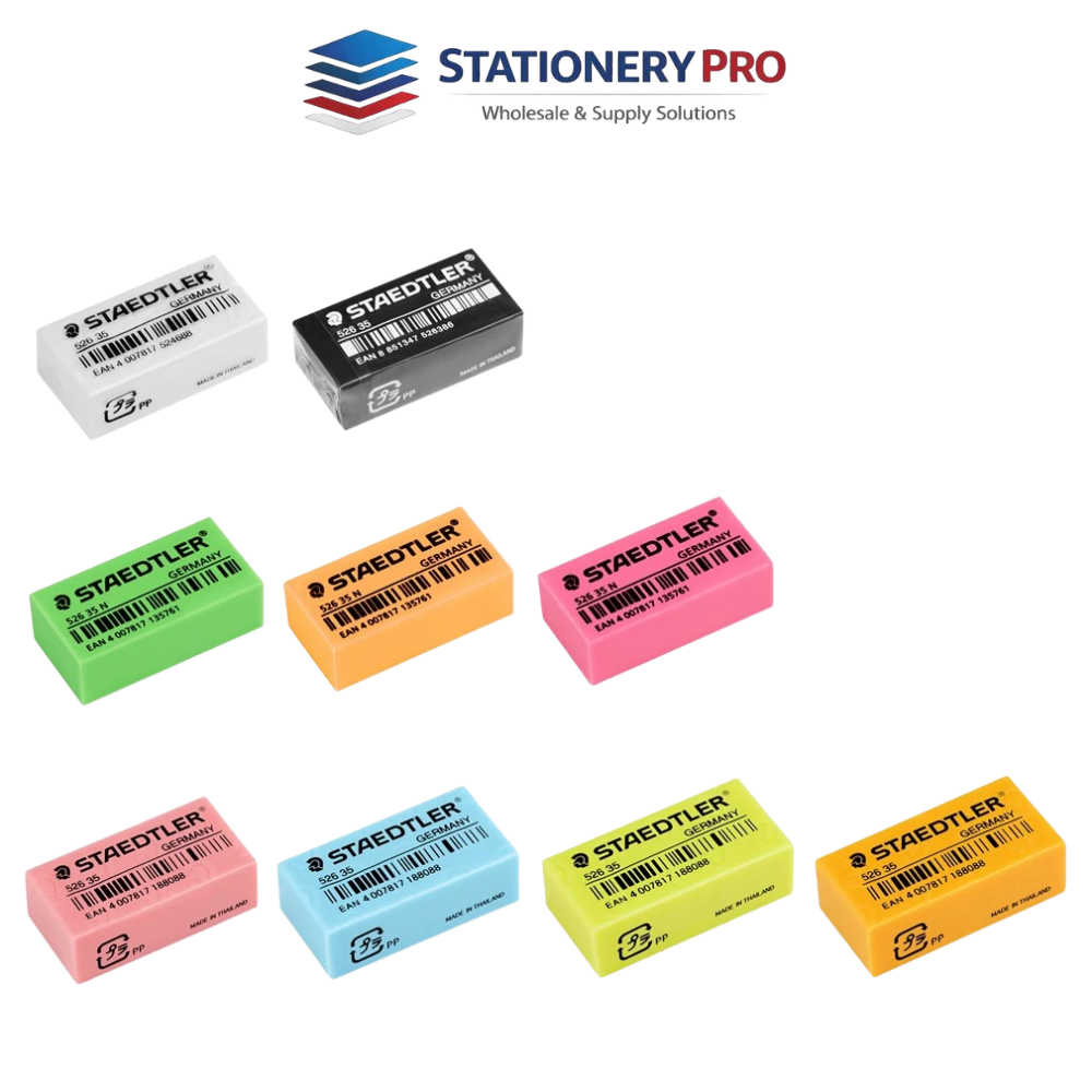 ยางลบดินสอ Staedtler รุ่น 526 35F ก้อนขาว,ก้อนดำ,ก้อนสี,ก้อนแดง