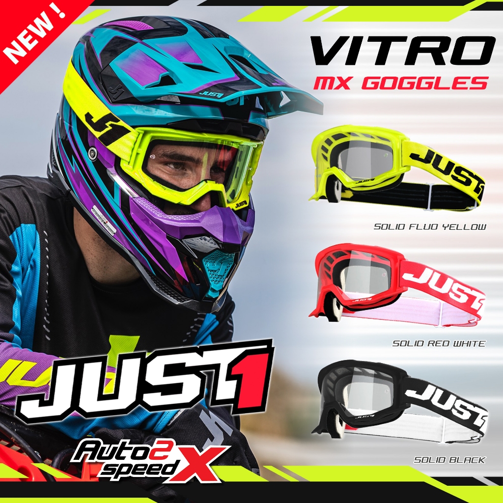 แว่นวิบาก JUST1 VITRO MX GOGGLES เอ็นดูโร่ ENDURO ของแท้