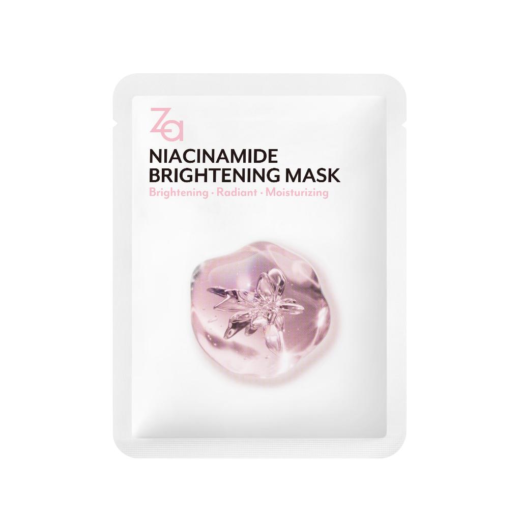 [3Pcs] Za Facial Mask Niacinamide Brightening Mask
