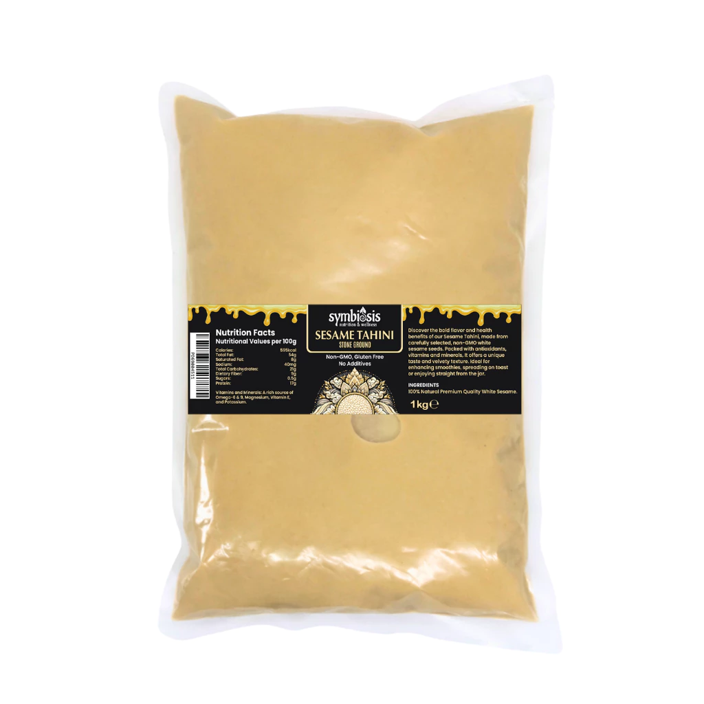 SYMBIOSIS l Tahini Regenerative White Sesame Stone Ground - ซอสครีมทาฮินีงาเเบบดั้งเดิม (1Kg / 5Kg)