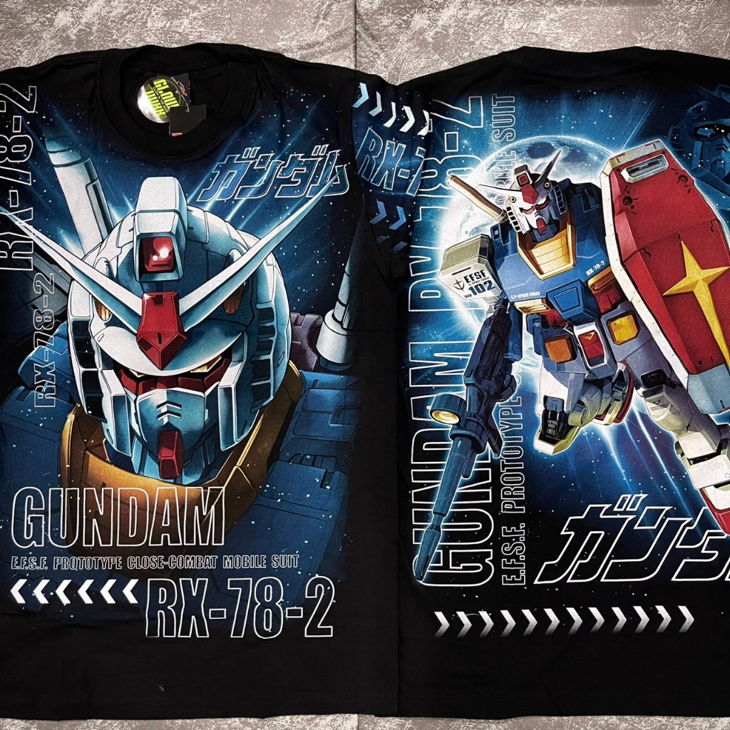 เสื้อยืดOVPกันดั้ม (ป้ายRocktee เรืองแสง) ผ้าCotton10