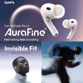 Spinfit AuraFine จุกหูฟัง ซิลิโคน สำหรับ AirPods Pro Gen 3 Silicone Eartips ครบทุก Size
