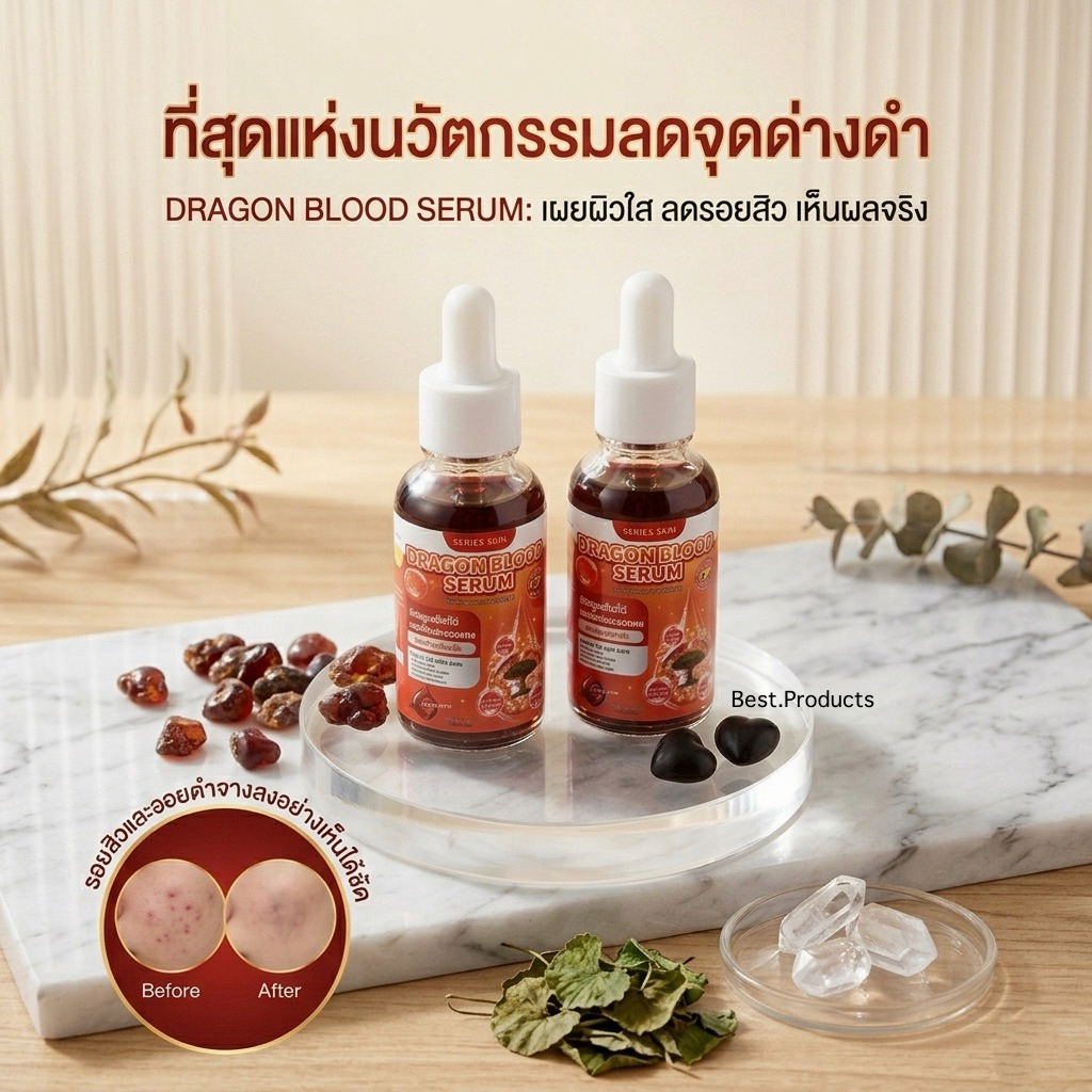 ดราก้อนบลัด เซรั่ม (แพ็คเกจใหม่) แต้มรอยสิวลดรอยดำรอยแดง ขนาด 30 ml
