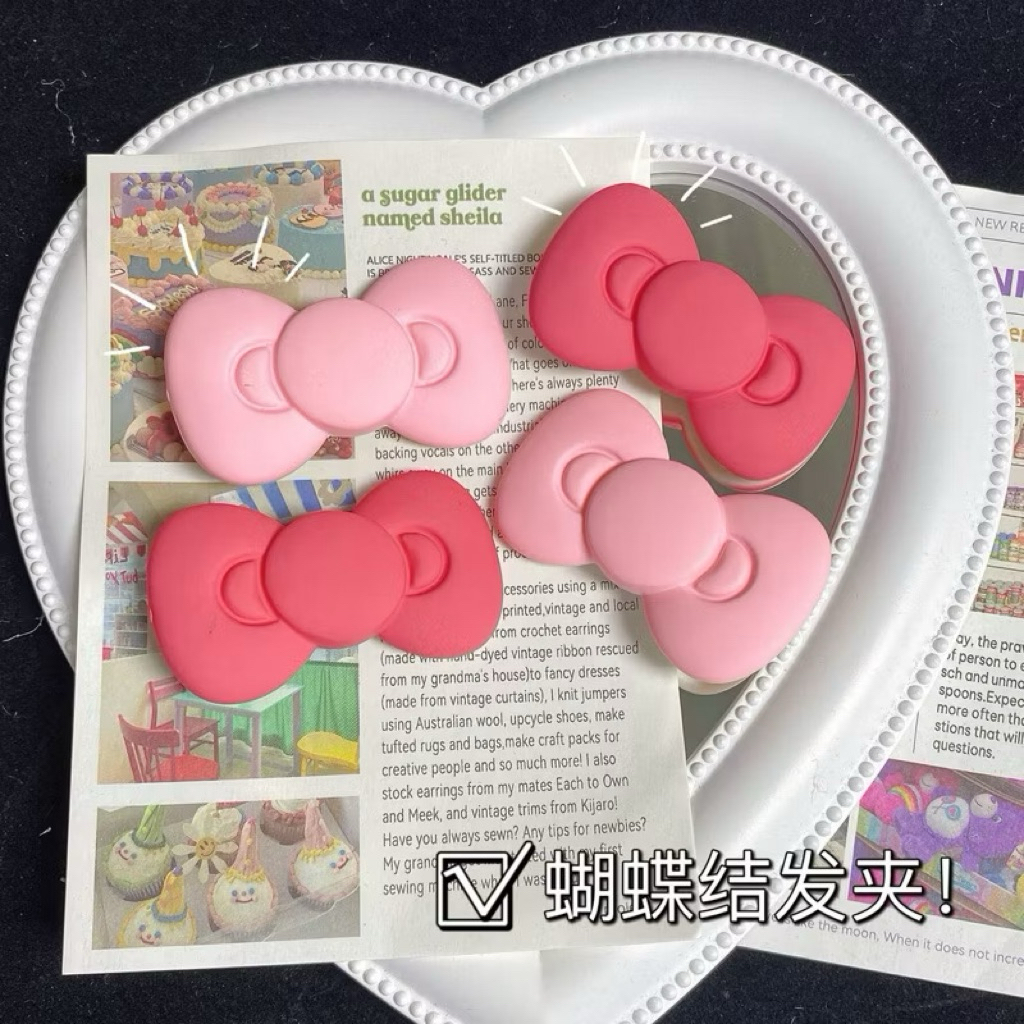 พร้อมส่ง🎀 กิ๊บโบว์น่ารัก ติดผม สไตล์ญี่ปุ่น เครื่องประดับ ราคา/ชิ้น