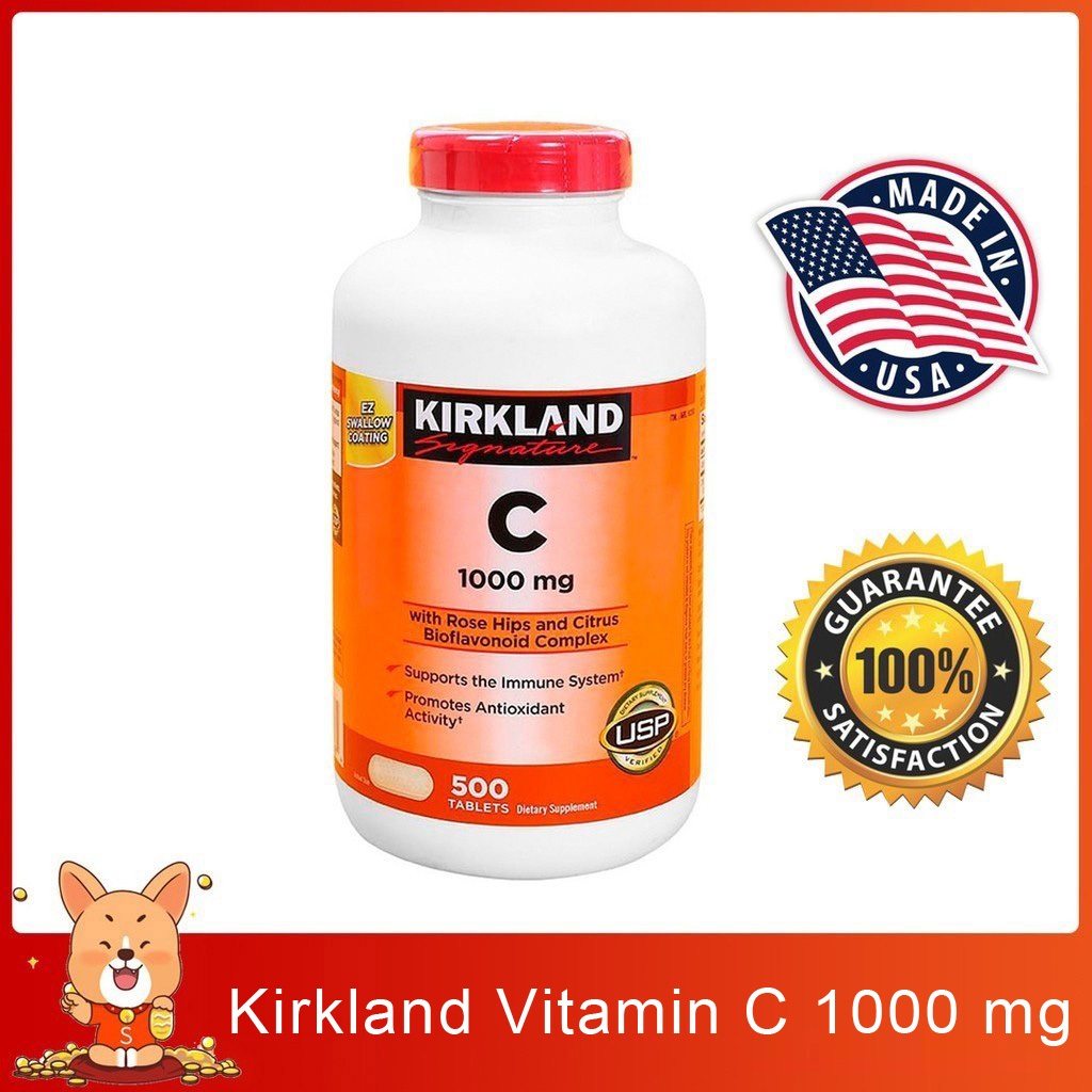 (Exp.05/2029)Kirkland Vitamin C 1000 mg 500 เม็ด วิตามินซี เคิร์กแลนด์ 1000mg