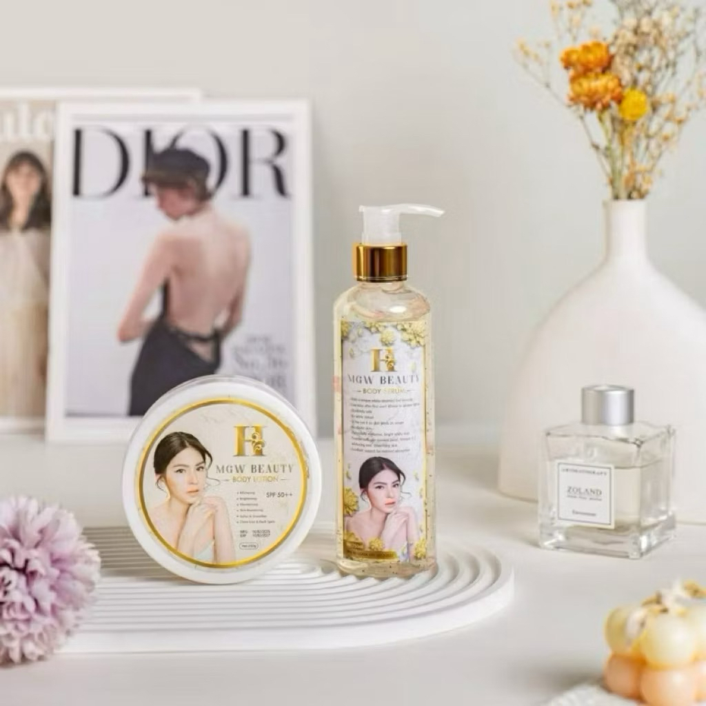 ครีมเมจิกไวท์ H MGW Beauty Body Lotion + Serum SPF50 ผิวขาว