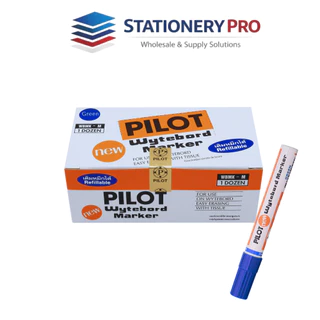 [ยกโหล] ปากกาไวท์บอร์ด Pilot หัวแหลม เติมหมึกได้ (จำนวน12 ด้าม)