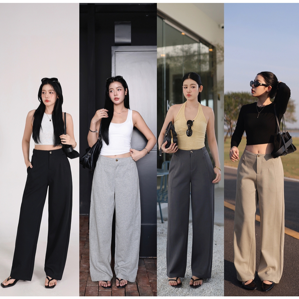 N7904 ORCHID PANTS รีวิวเจาะลึก กางเกงเอวสูงทรงกระบอก ใส่สบาย พรางหุ่น