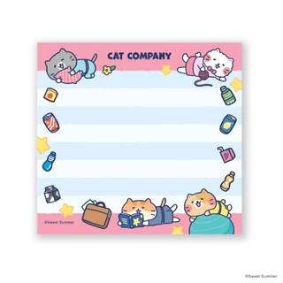 สวีทซัมเมอร์ : กระดาษก้อน Memo NP2604 : ลาย Cat Company : มีให้เลือกทั้งหมด 13 ลาย