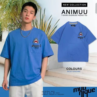 MUUNIQUE T-Shirt Oversize รุ่น Pocket 3D ANIMUU AND FRIENDS