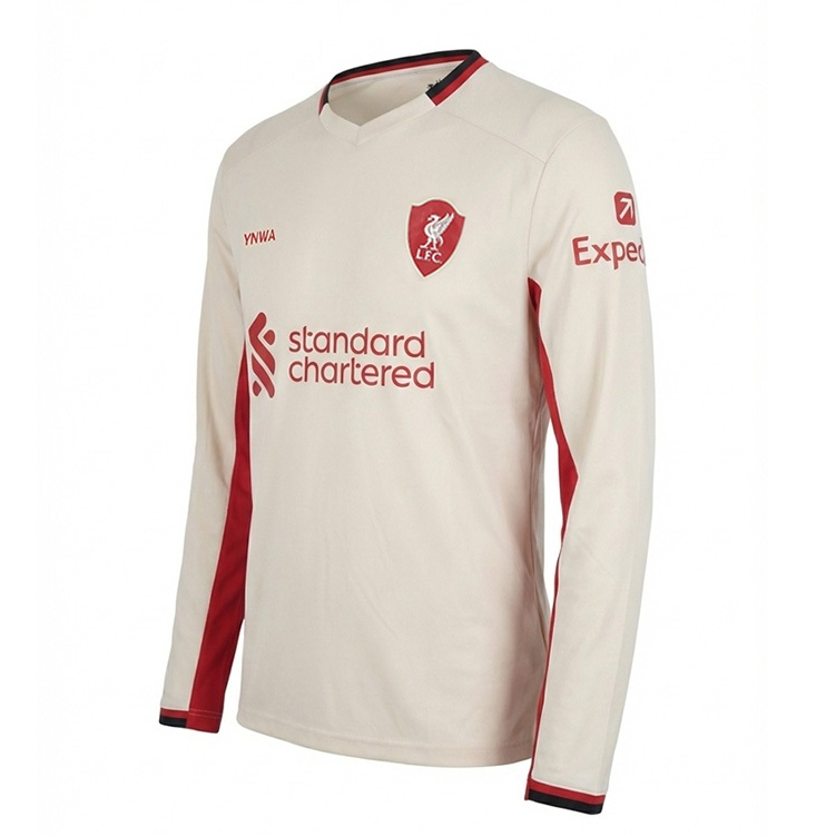 Liverpool Football Club เสื้อบอล ชุดเยือน แขนยาว M Jersey Fan Liverpool Away 25-26 A25SP14