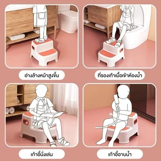 ( พร้อมส่งจากไทย) สเต็ปสตูล ขั้นบันได *Brand KANA* บันไดกันลื่นแบบพกพา เก้าอี้พลาสติก อุปกรณ์ครัว สําหรับเด็ก