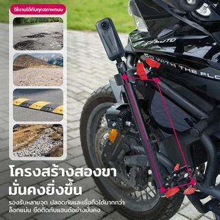แคลมป์หนีบกล้อง โลหะ Double Super Clamp Magic Arm 360° หมุนได้ สำหรับ GoPro DJI Insta360 ขายึดมอเตอร์ไซค์ จักรยาน แข็งแร