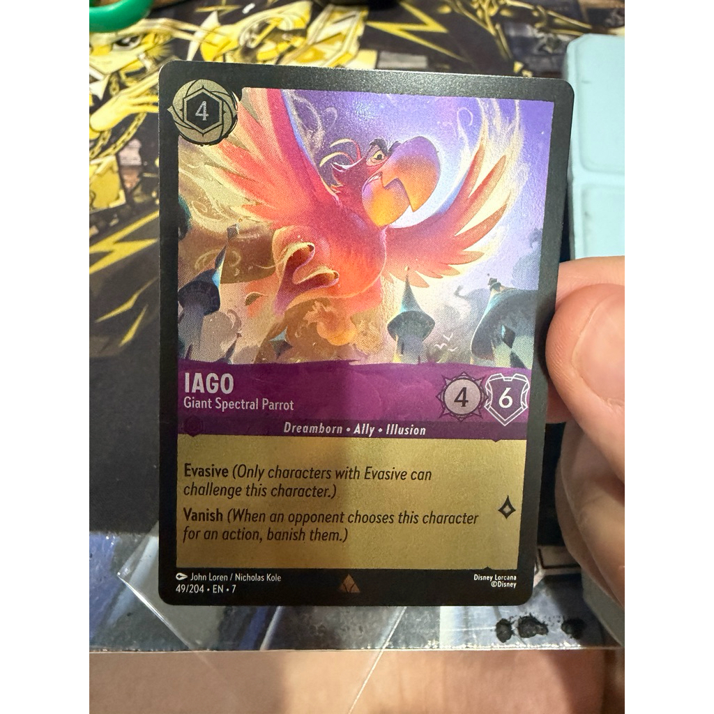 Disney Lorcana 49/204 EN7 Iago Cold Foil