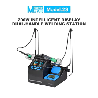หัวแร้ง MAANT 2S 210 200W ด้วยกำลังไฟ เป็นเครื่องบัดกรีแบบที่ ออกแบบมาเพื่อรองรับงานซ่อมอิเล็กทรอนิกส์ความละเอียดสูง
