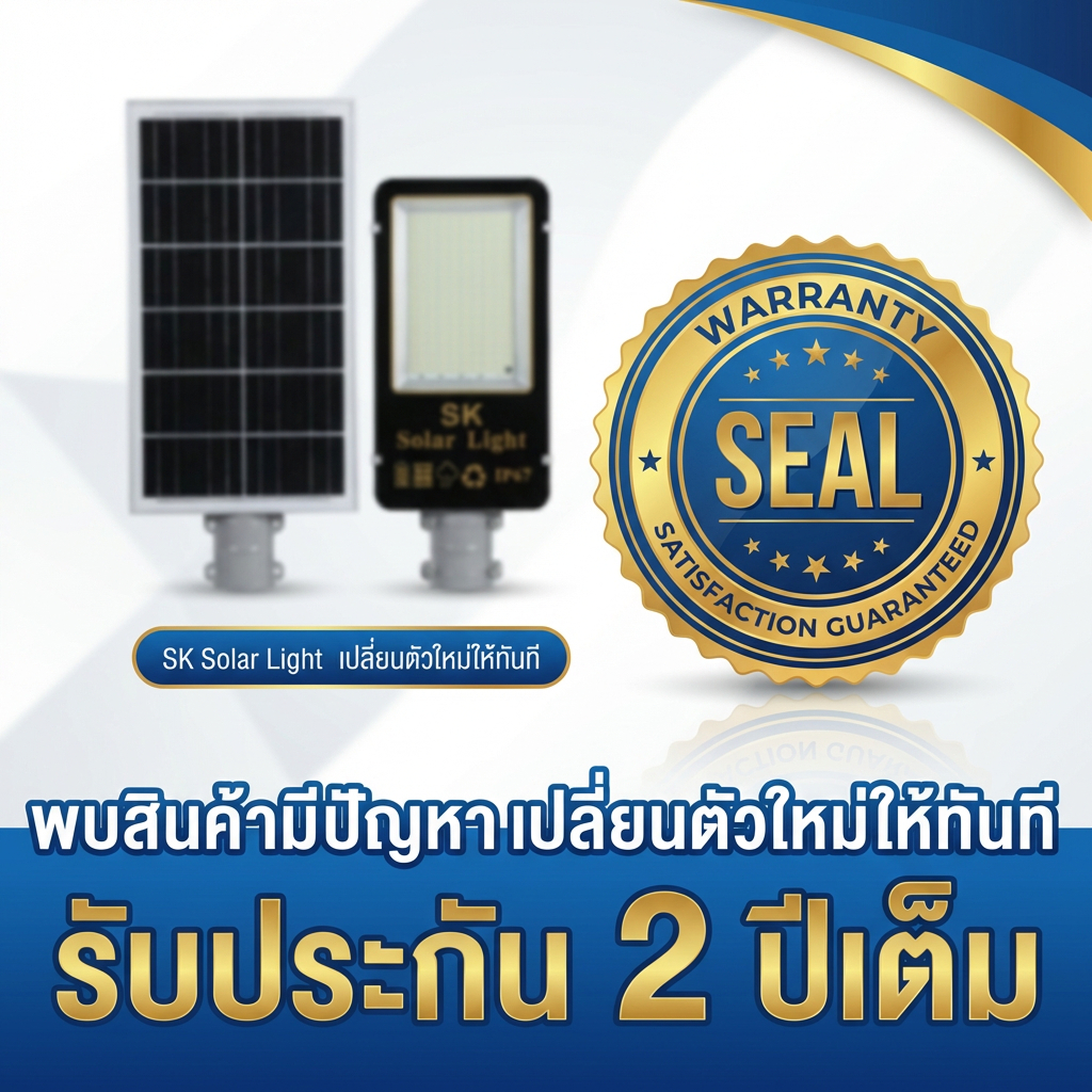 (C600) โคมไฟถนนโซล่าเซลล์ 600Watt (วัตต์แท้💯) สว่างยันเช้า หลอด LED SMD ขนาดใหญ่ แผงโซลาร์คุณภาพดี โ