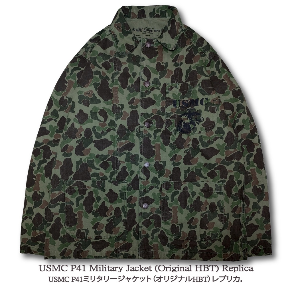 USMC P41.Military Jacket Color Camo Green OG HBT ดูภาพเพิ่มเติมที่ รายละเอียดสินค้า