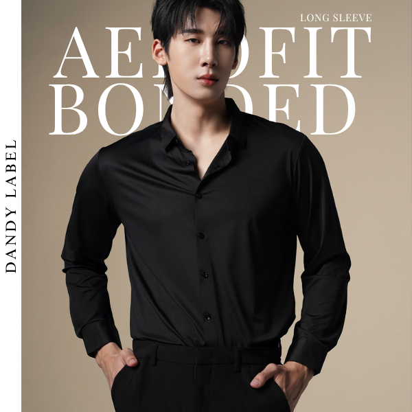 AEROFIT Bonded Shirt – Long Sleeve  เสื้อเชิ้ตผู้ชายแขนยาว ทรงเข้ารูป ผ้ายืด เรียบหรู Seamless ใส่ทำงาน/ออกงาน