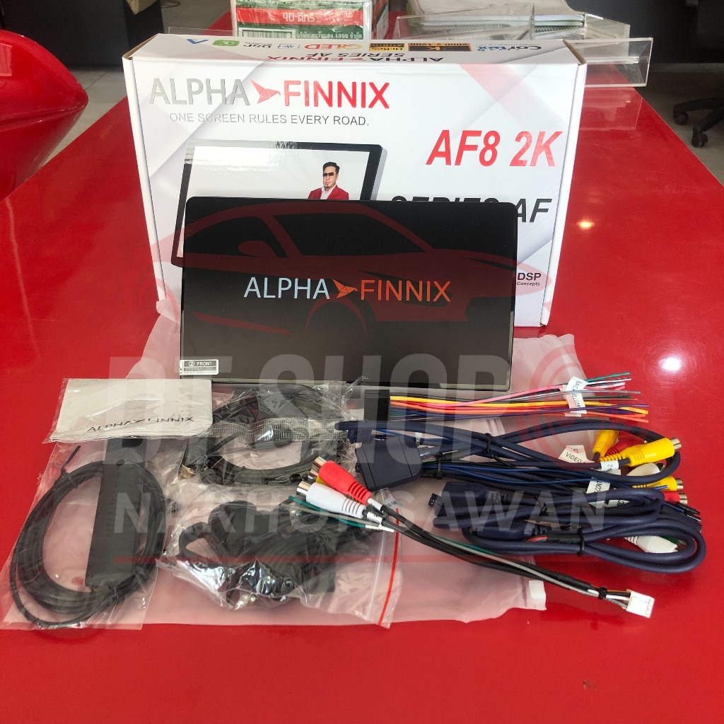 จอแอนดรอยด์ติดรถยนต์ Alpha Finnix AF8 2K 9/10นิ้ว 3/64GB 8Core CarPlay/AndroidAuto มีพัดลม ใส่ซิมได้