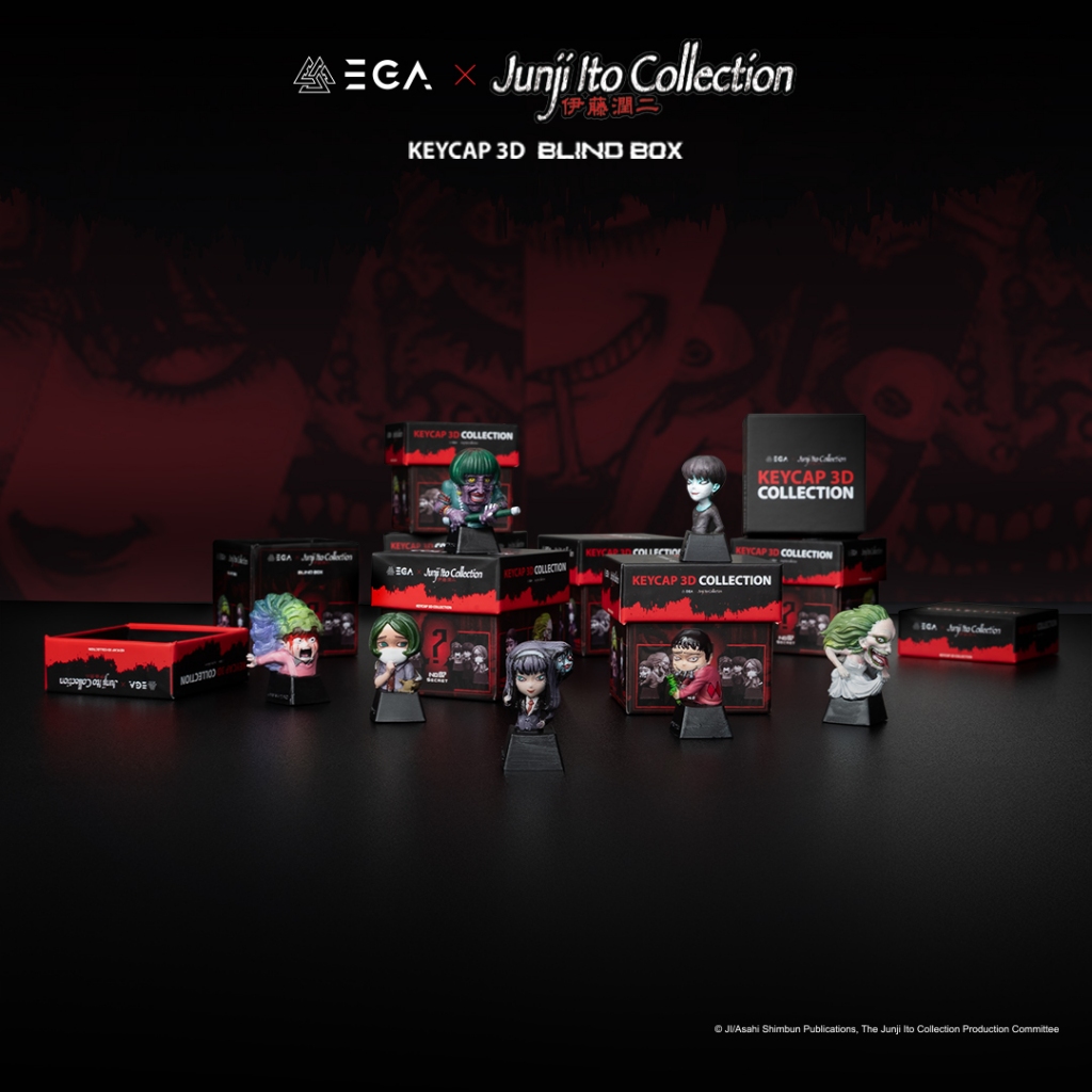 [1 BOX] BLIND BOX Keycap 3D “EGA X JUNJI ITO COLLECTION” กล่องสุ่มคีย์แคป 3D แฮนด์เมดลาย "คลังสยอง" 