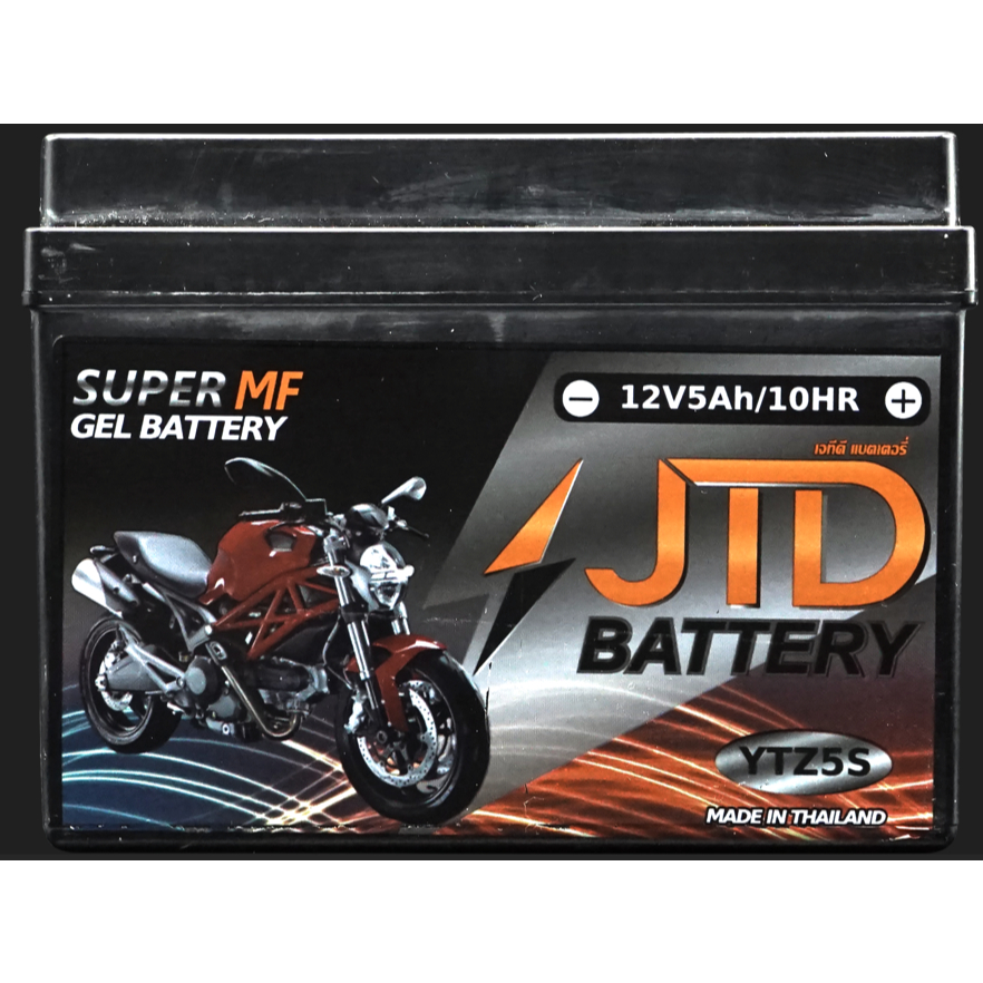 JTD Battery แบตเตอรี่มอเตอร์ไซค์ รุ่น YTZ5S 12V 5AH