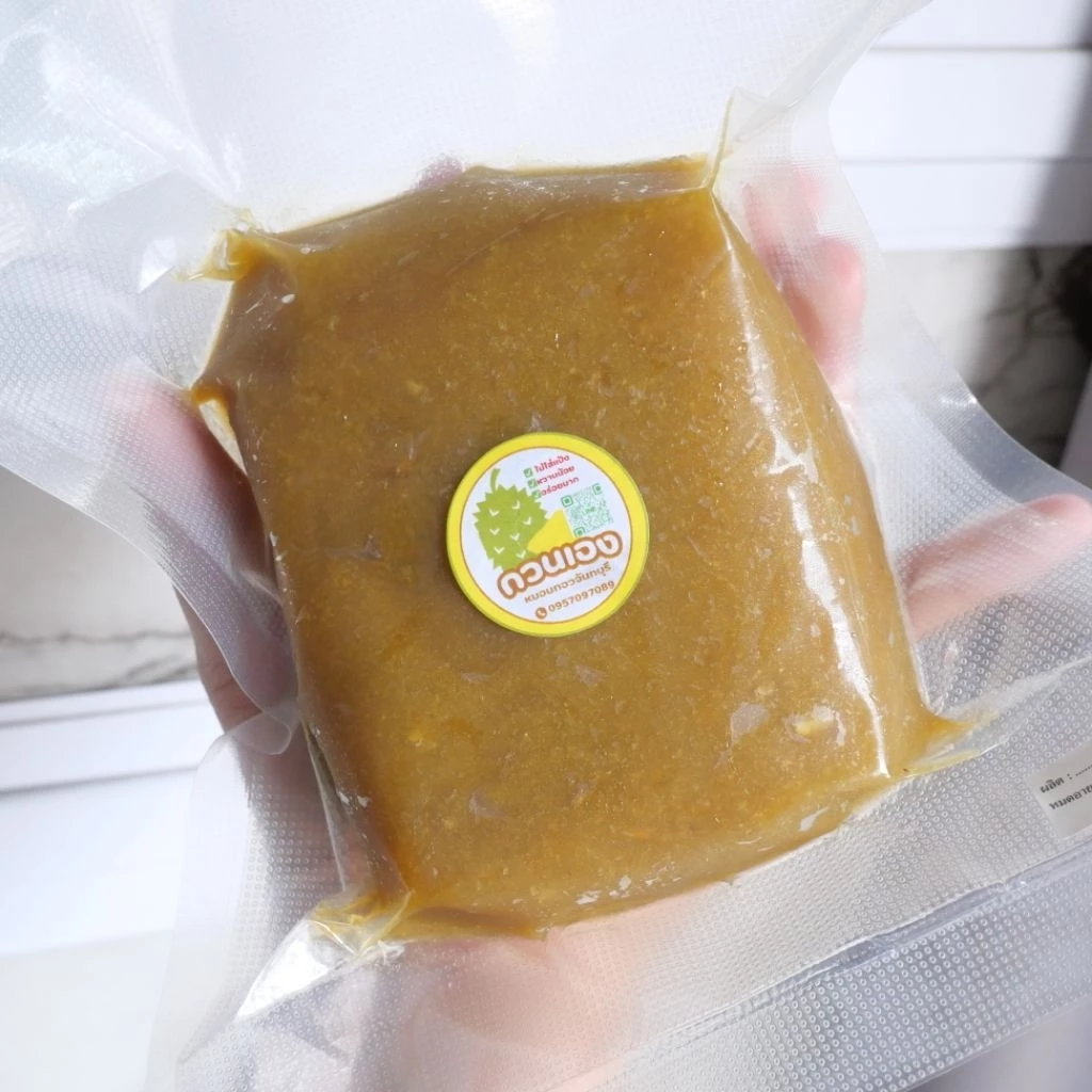 ทุเรียนกวนหมอนทองจันทบุรี100%กวนใหม่ทุกออเดอร์