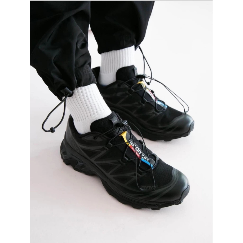 SALOMON XT 6 Black White Grey Silver GTX Expanse รองเท้าเดินป่าใบสำหรับผู้ชาย และผู้หญิง ราคา ถูกที่สุด ดีลบีเคเค แกลเลอรีภาพที่ 7