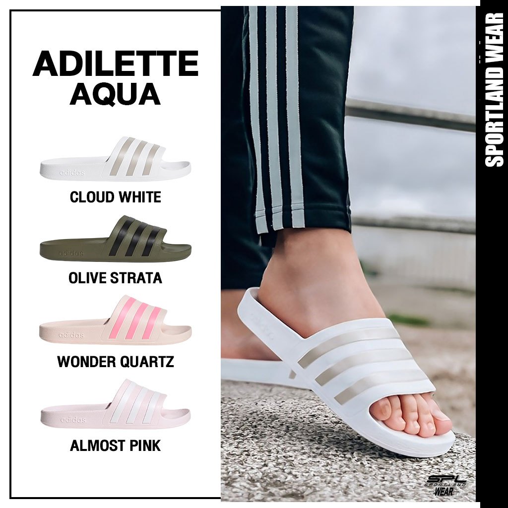 Adidas Collection อาดิดาส รองเท้าแตะ รองเท้าลำลอง SPF Adilette Aqua GZ5237 / EF1730 / HP9392 / HP9394 / GZ5878 (800)