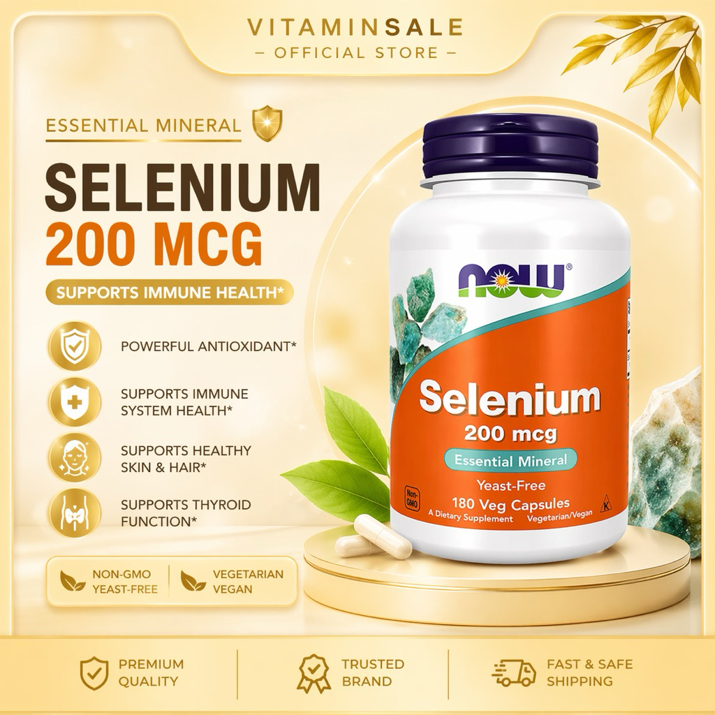 Now Foods Selenium 200 mcg 180 Vcaps