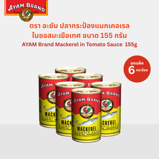 อะยัม ปลากระป๋องแมกเคอเรลในซอสมะเขือเทศ 155 กรัม x 6 กระป๋อง