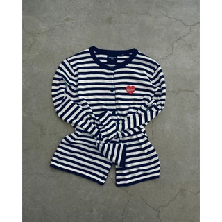 maison KEEPS | Bisou Knitted Cardigan | เสื้อคาร์ดิแกนไหมพรมลายทาง