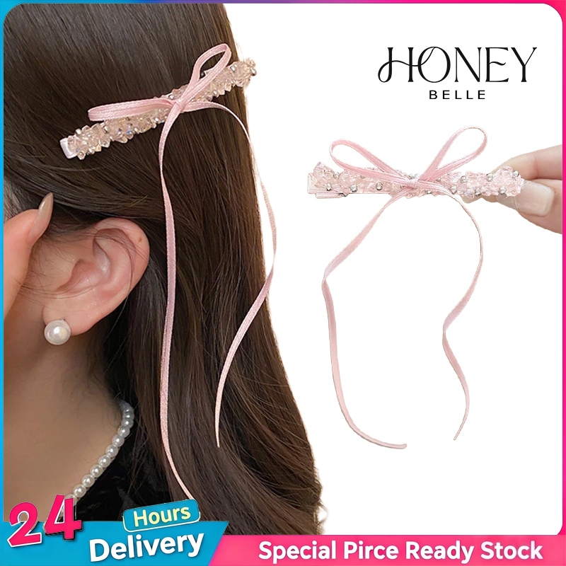 HONEY BELLE✨กิ๊บติดผมเพชร1ตัว INS กิ๊ฟติดผมหรูๆ ตกแต่งผมส เครื่องประดับสําหรับผู้หญิง