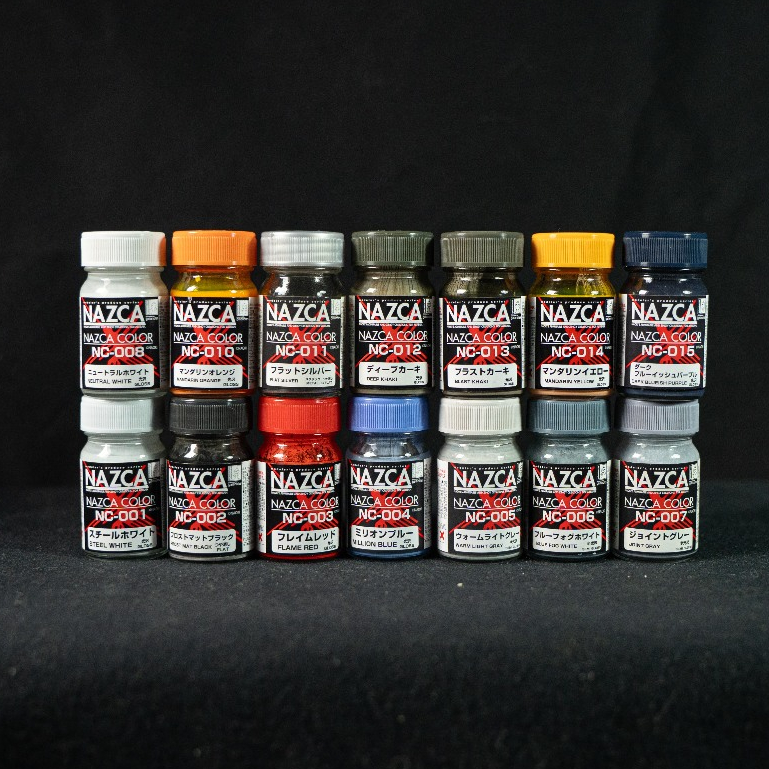 Gaianotes NAZCA Color Series (15ml) สีพรีเมียมเกรดโปร เฉดสีงาน Mechanic เบอร์ NC001 - NC015