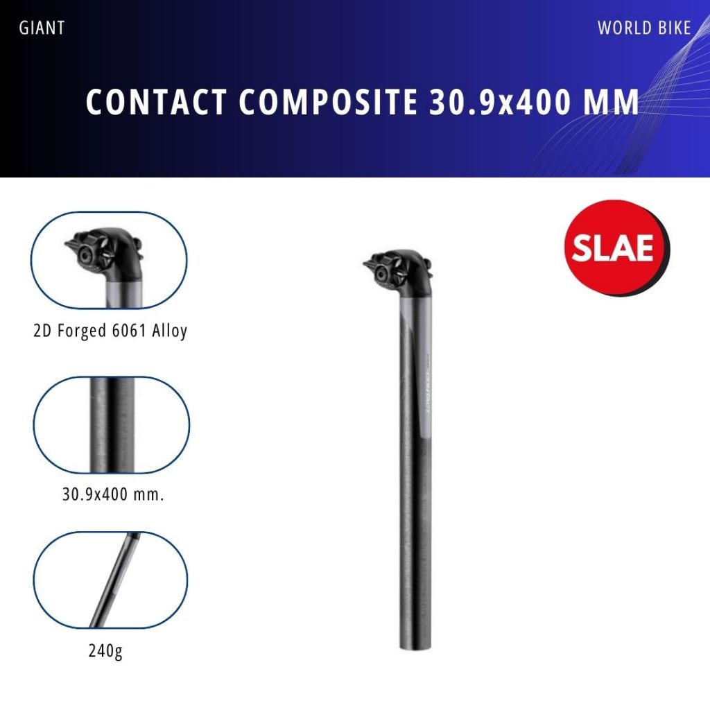 หลักอานจักรยานคาร์บอน GIANT CONTACT COMPOSITE 27.2/30.9mm SEATPOST