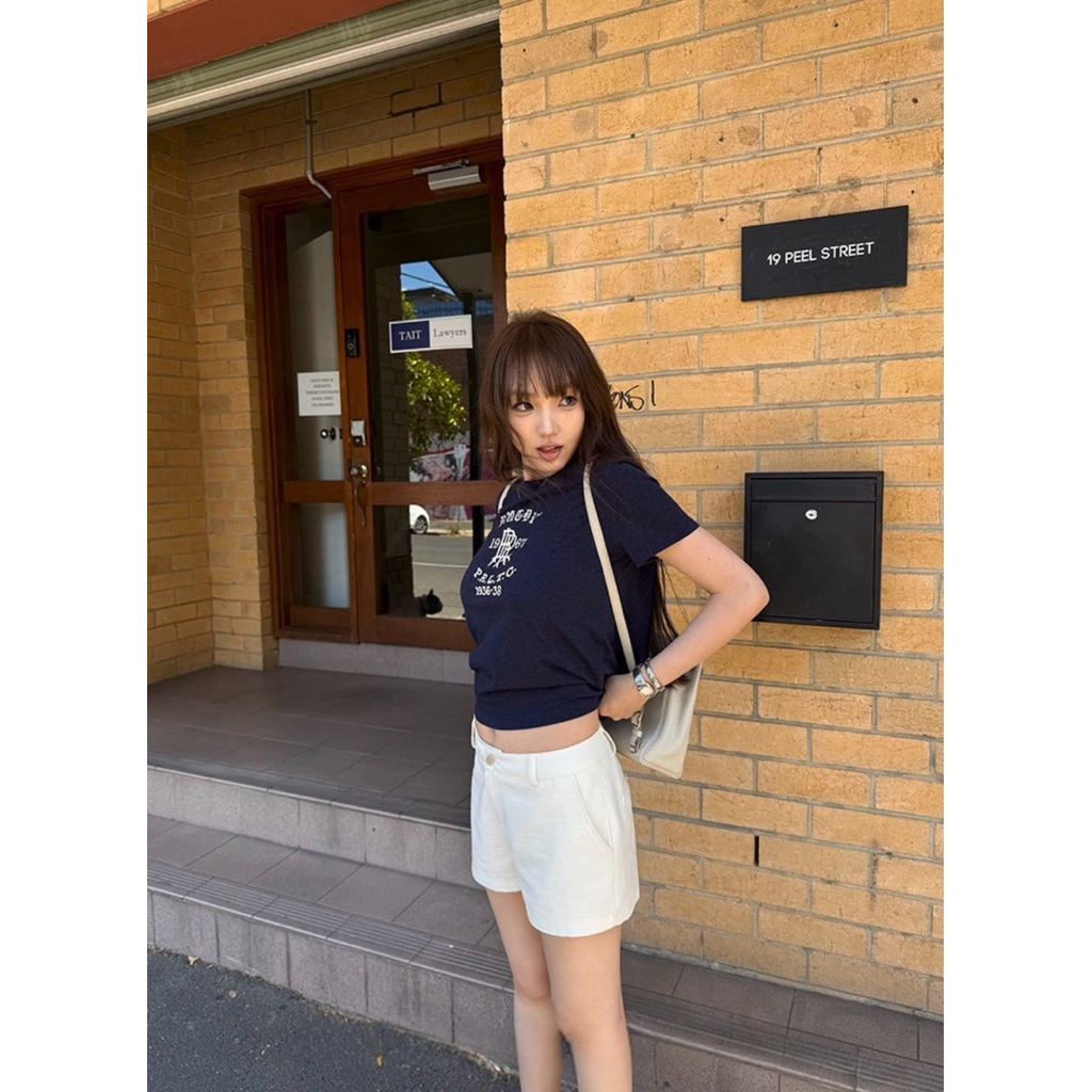 9381# เสื้อคอกลมแขนสั้นสกรีนลายช่วงอก เนื้อผ้าดี งานสวย  TAG:WG.WE ราคา ถูกที่สุด ดีลบีเคเค แกลเลอรีภาพที่ 6