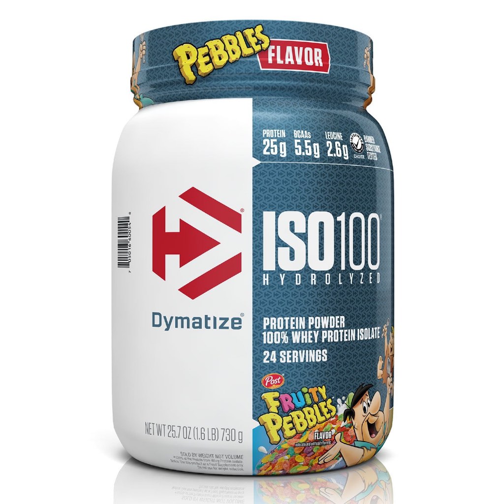 Dymatize ISO100 Hydrolyzed Whey Protein Powder Fruity Pebbles 1.6 lbs | 25g Protein