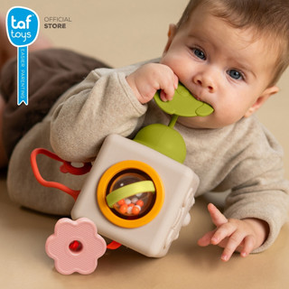 Taf Toys ลูกบาศก์กิจกรรมซิลิโคน 6-in-1 Peek & Play Cube ของเล่นเสริมพัฒนาการ 6 เดือน ขึ้นไป รูปที่ 3