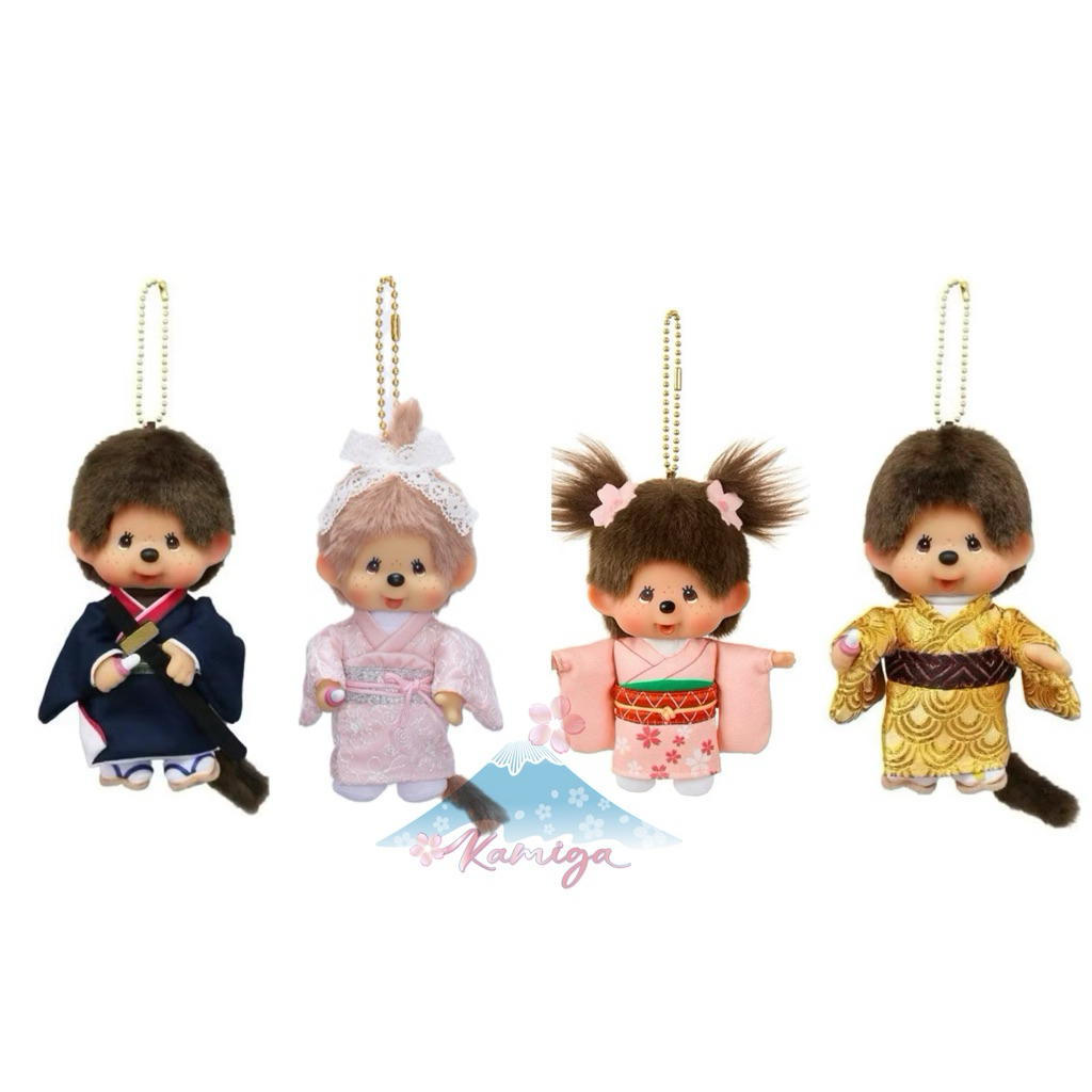 พร้อมส่ง พวง Monchhichi kimono-yugata ของแท้จากญี่ปุ่น
