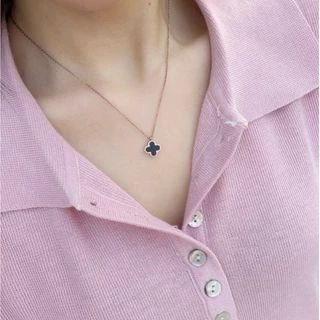 Orachat | Flower 14k necklace. (สร้อยคอตัวเรือนสแตนเลส)