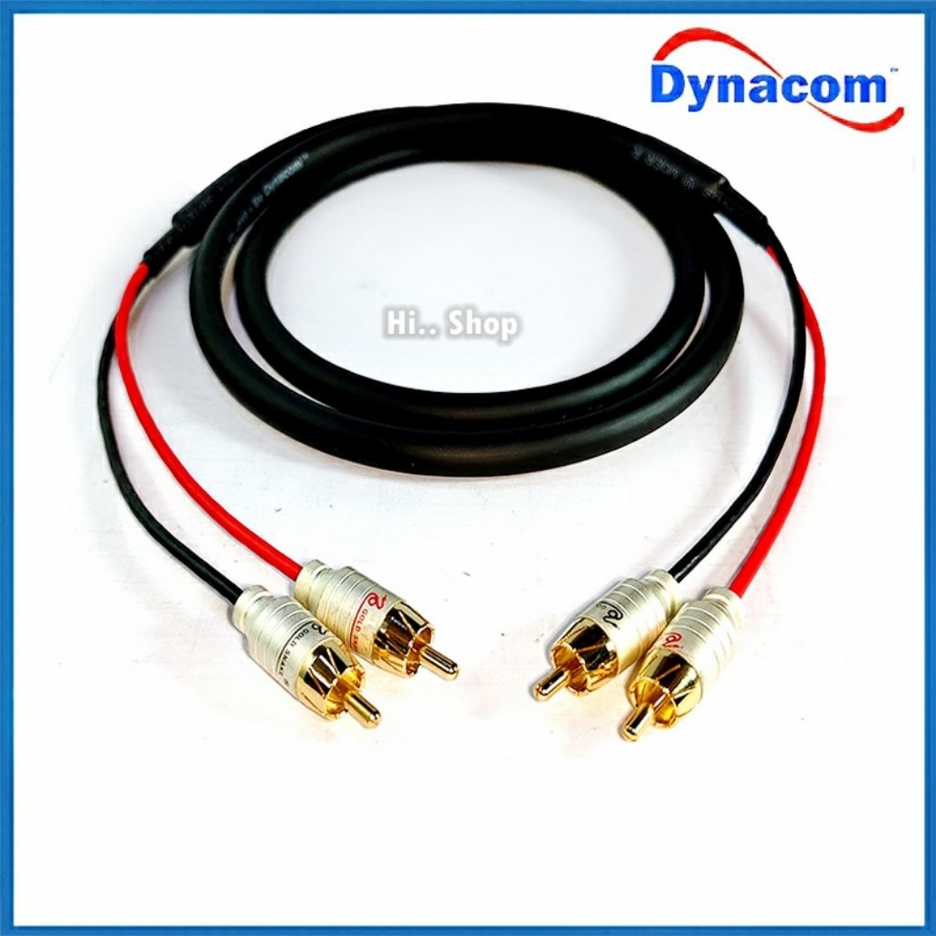สาย RCA-RCA ใช้สายDynacom มัลติคอร์ 2 คอร์ JSL-289 หัวRCA Gold Snake(ออดิโอเกรด)