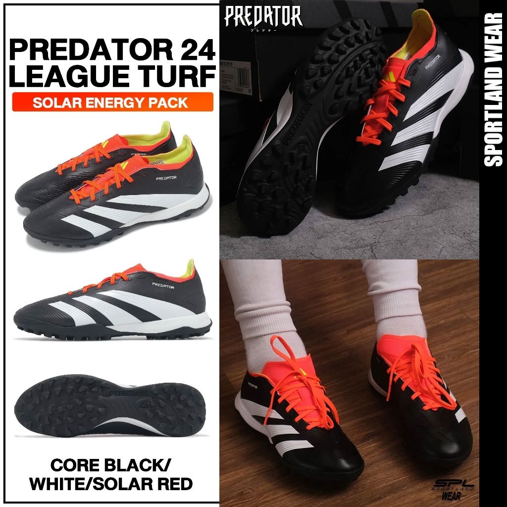 Adidas อาดิดาส รองเท้าฟุตบอล ร้อยปุ่ม FB Predator 24 League Low Turf IG7723 (3000)