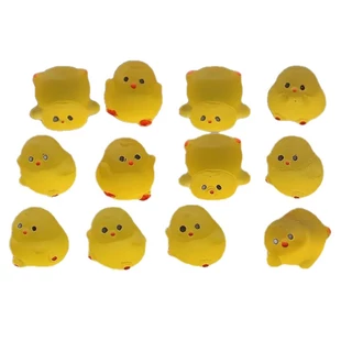 ไก่ตัวอ้วนสีเหลืองน่ารัก ตัวการ์ตูน ของเล่น จัดสวนถาด ตู้ปลา แต่งตู้ ลูกเจี๊ยบ ลูกไก่