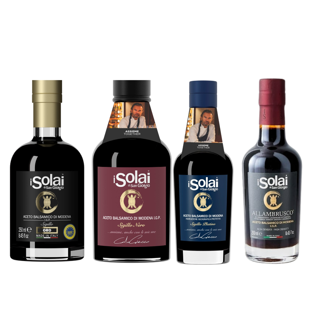 อิ โซไล น้ำส้มสายชูบัลซามิกเมืองโมเดน่า I Solai Balsamic Vinegar of Modena I.G.P. 250ml.