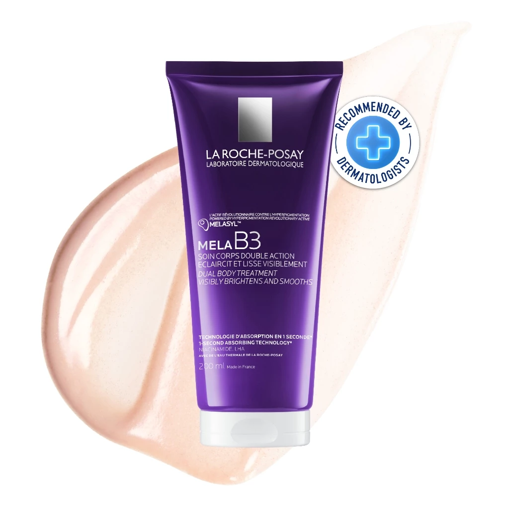 ลา โรช-โพเซย์ La Roche-Posay Mela B3 Dual Body Treatment ครีมบำรุงผิวกาย ลดเลือนจุดด่างดำ เผยผิวดูกระจ่างใส 200ml. thumbnail 4